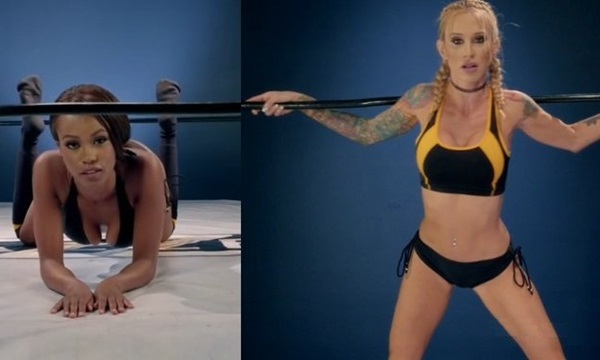 Красивые фитоняшки после боя вылизывают свои сладенькие дырочки в позе 69.